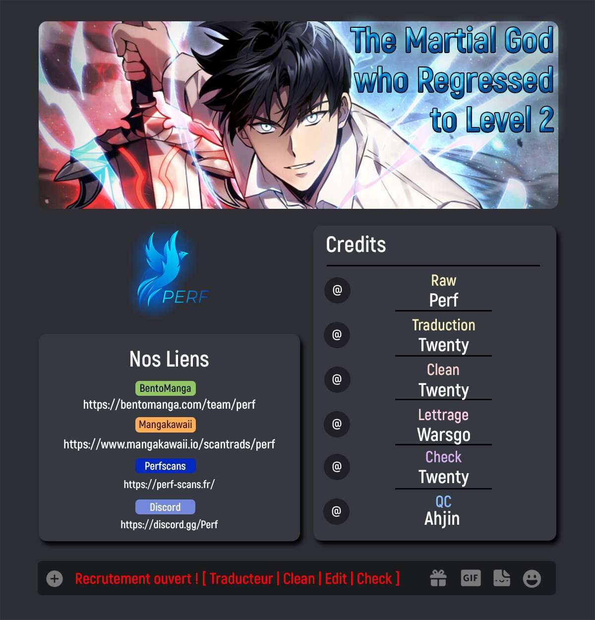 Read The Martial God Who Regressed Back to Level 2 FR Manga Online