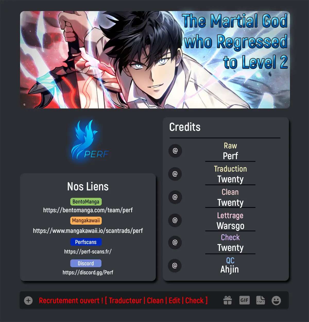 Read The Martial God Who Regressed Back to Level 2 FR Manga Online