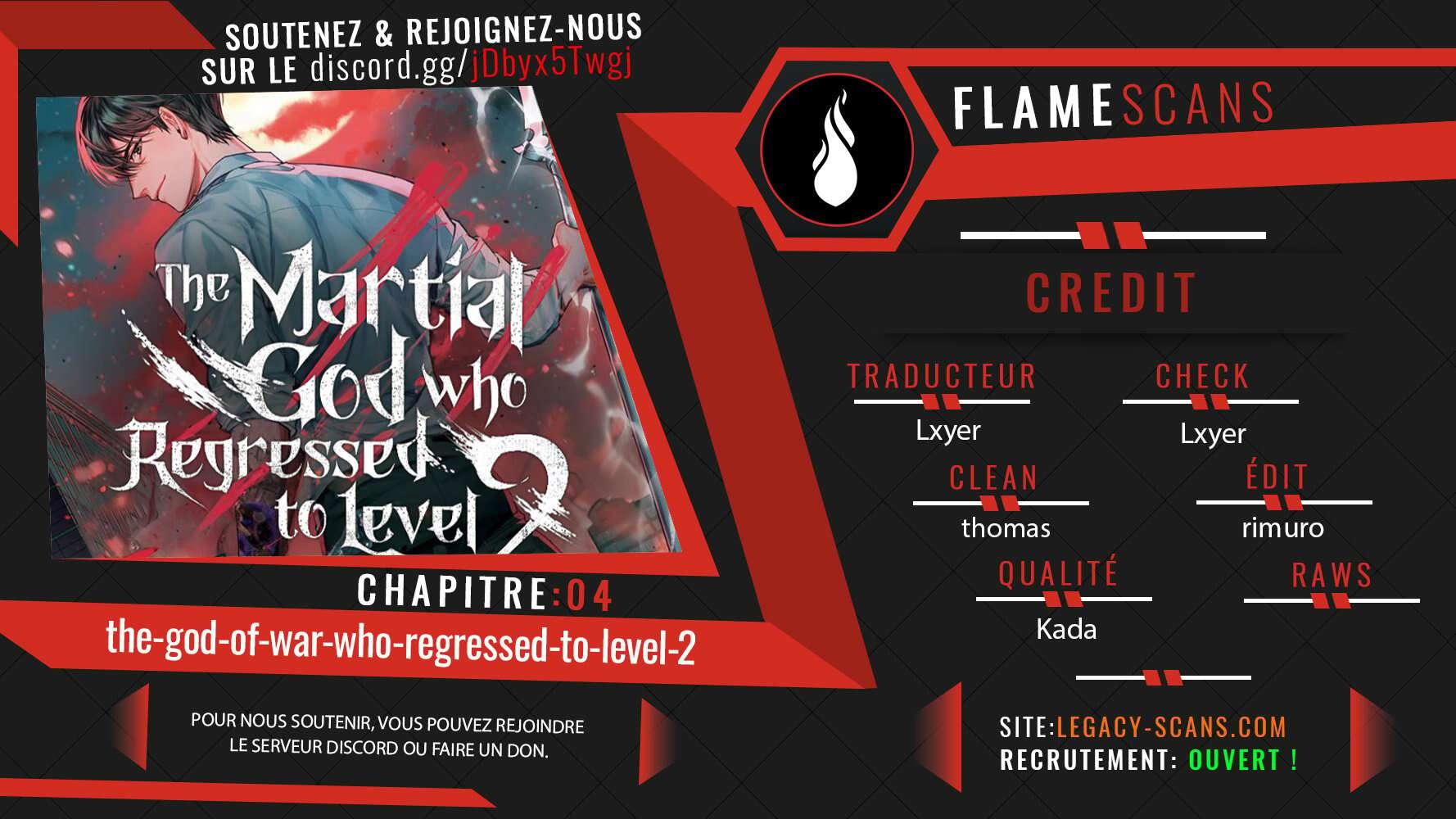 Read The Martial God Who Regressed Back to Level 2 FR Manga Online