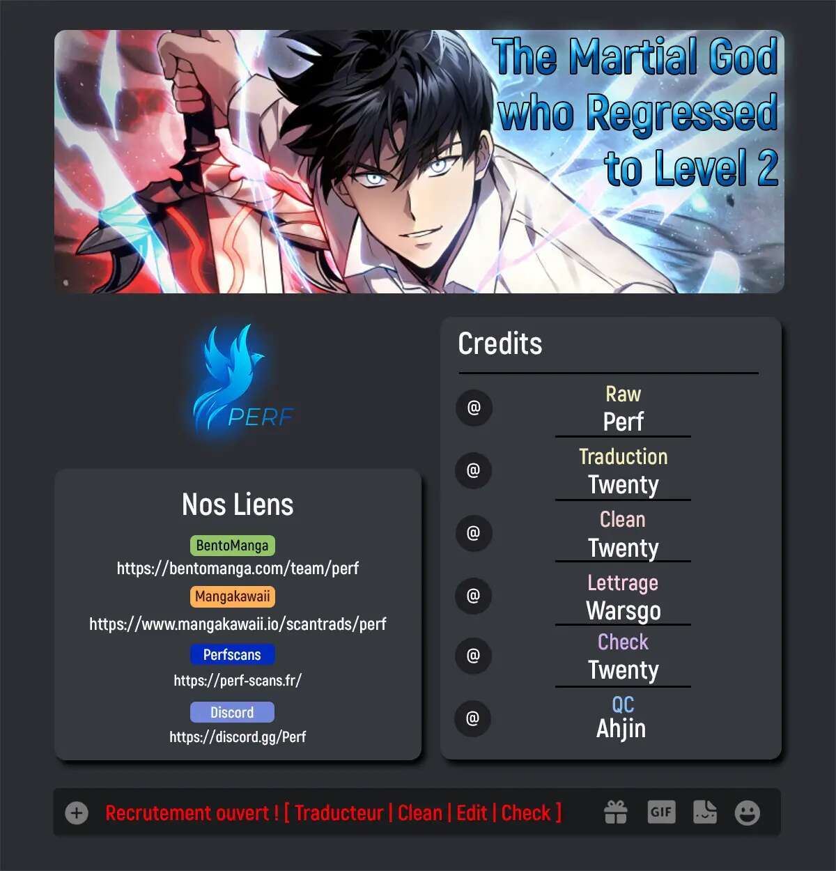 Read The Martial God Who Regressed Back to Level 2 FR Manga Online