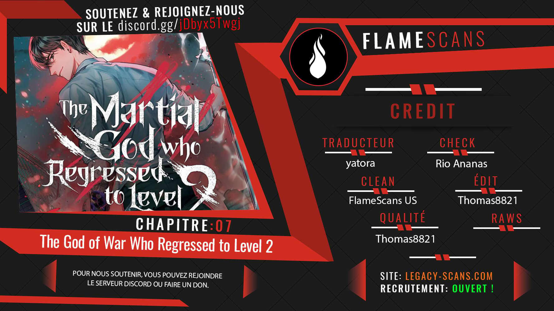 Read The Martial God who Regressed to Level 2 FR Manga Online