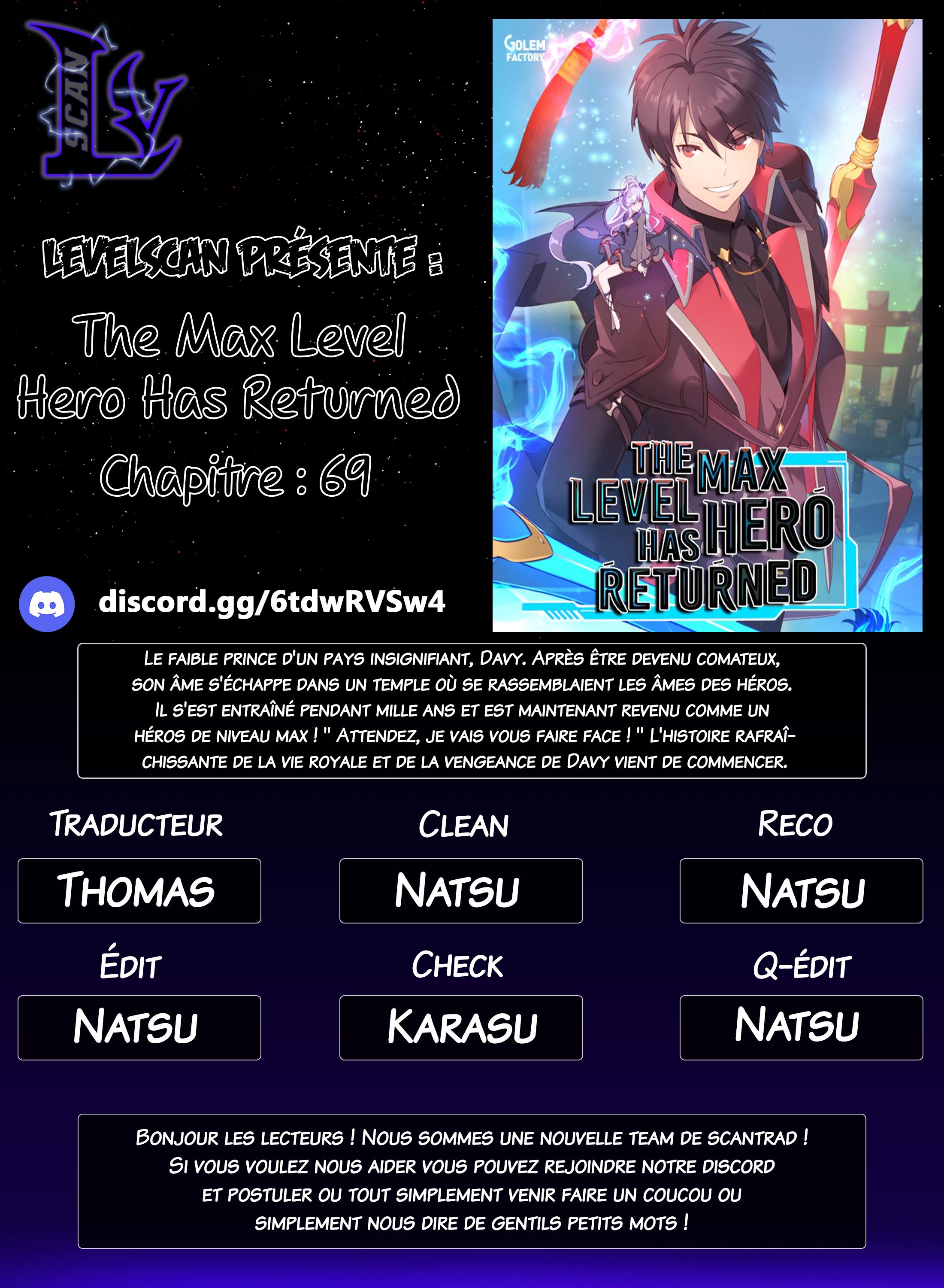 Read The Max Level Hero Has Returned FR Manga Online