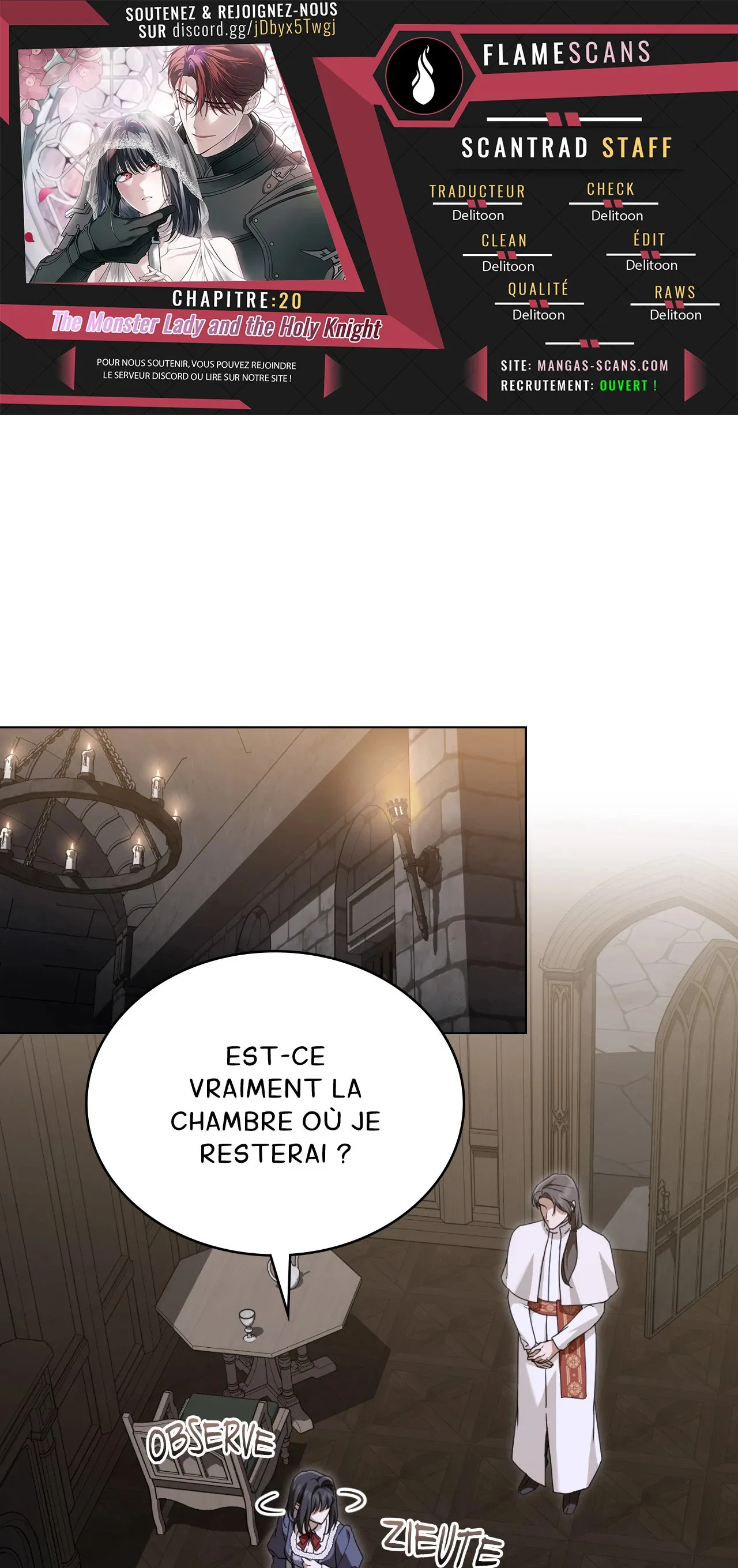 Read The Monster Lady and the Holy Knight FR Manga Online
