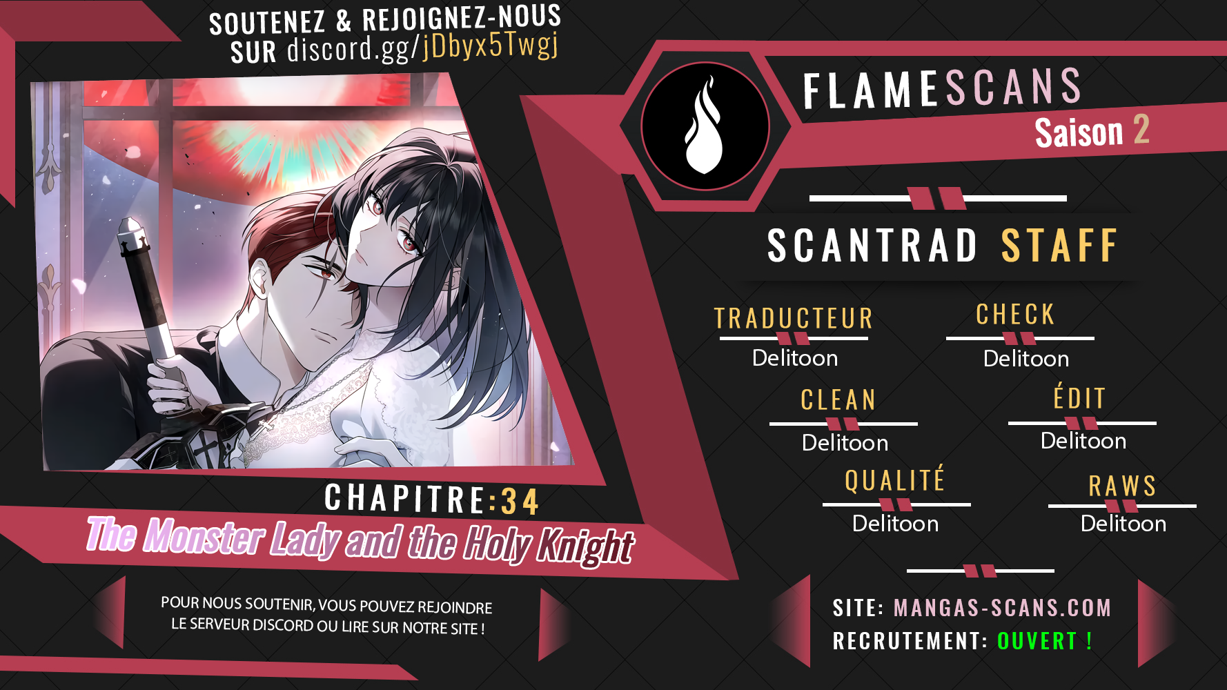 Read The Monster Lady and the Holy Knight FR Manga Online