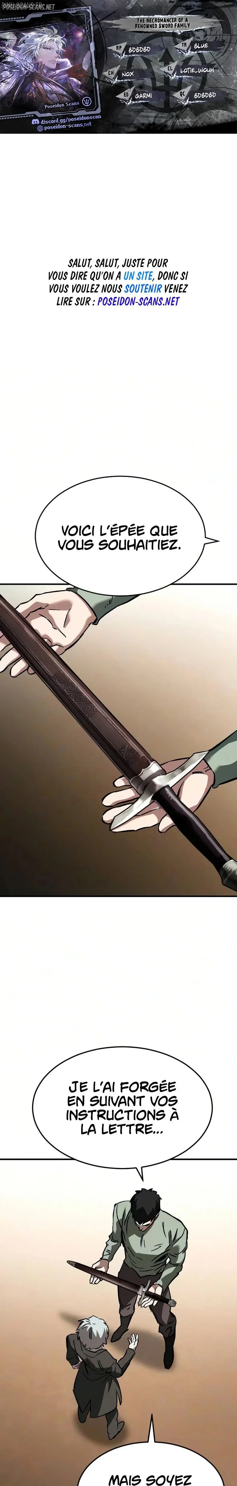 Read The Necromancer of a Renowned Sword Family FR Manga Online