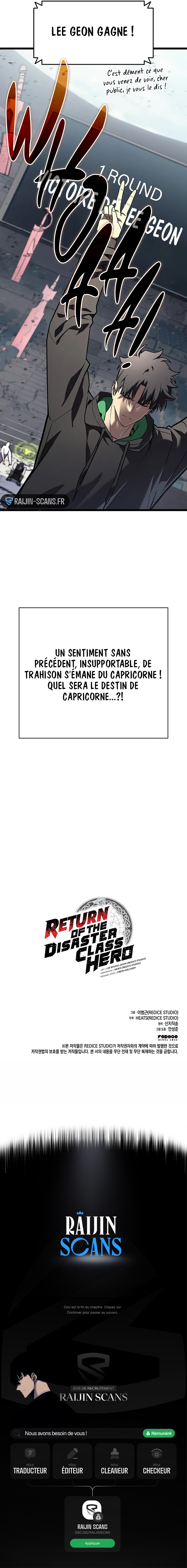 Read The Return of the Disaster Class Hero FR Manga Online