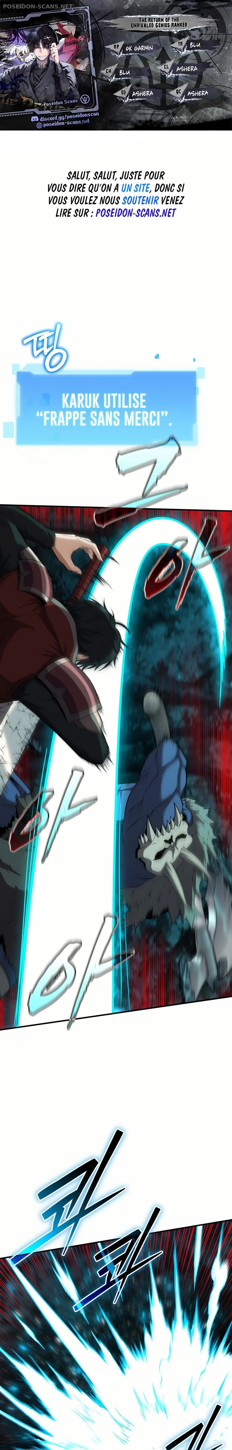 Read The Return of the Unrivaled Genius Ranker FR Manga Online