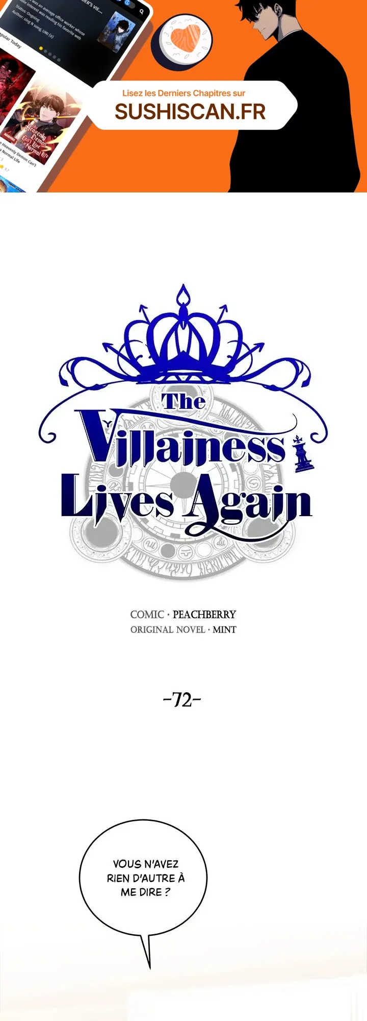 Read The Villainess Lives Again FR Manga Online