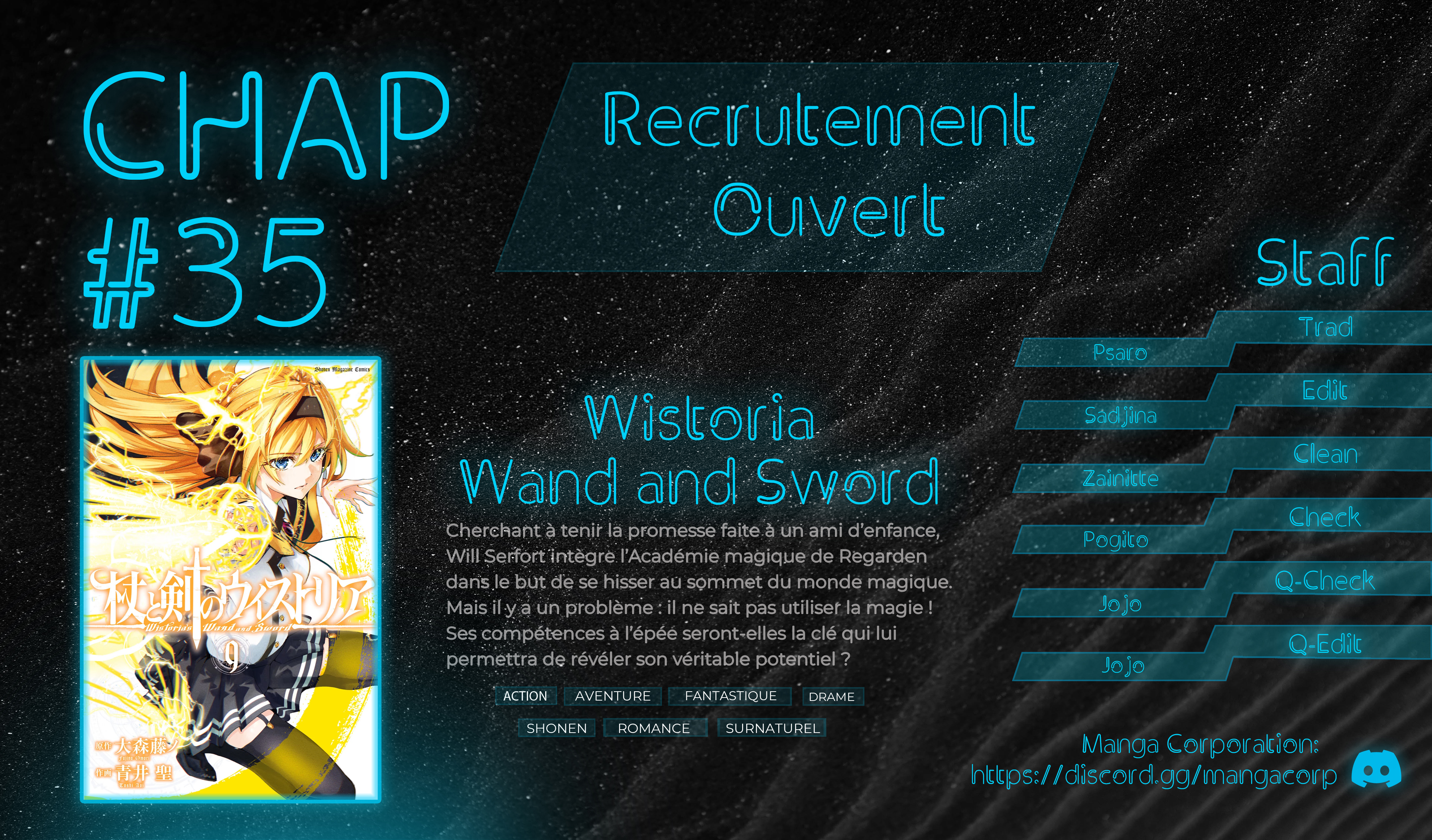 Read Tsue To Tsurugi No Wistoria FR Manga Online