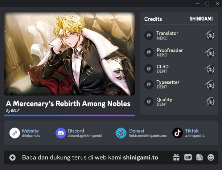 Read A Mercenary’s Rebirth Among Nobles Bahasa Indonesia ID Manga Online