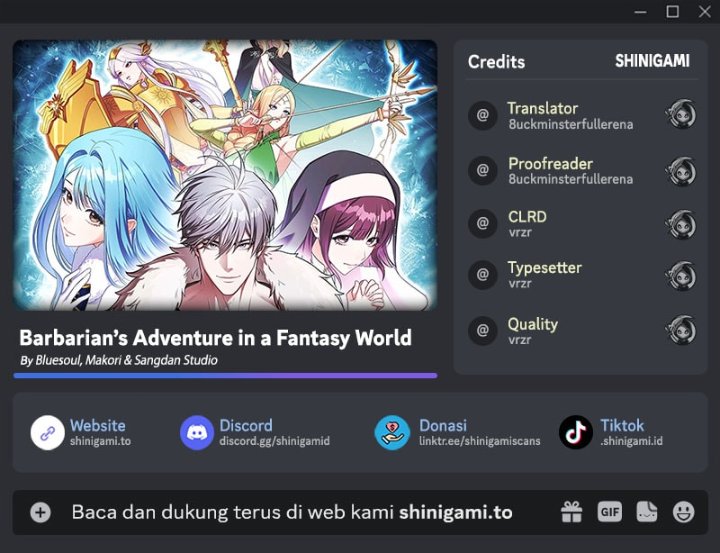 Read Barbarian’s Adventure In A Fantasy World ID Manga Online