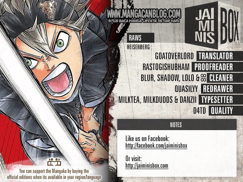 Read Black Clover Bahasa Indonesia ID Manga Online