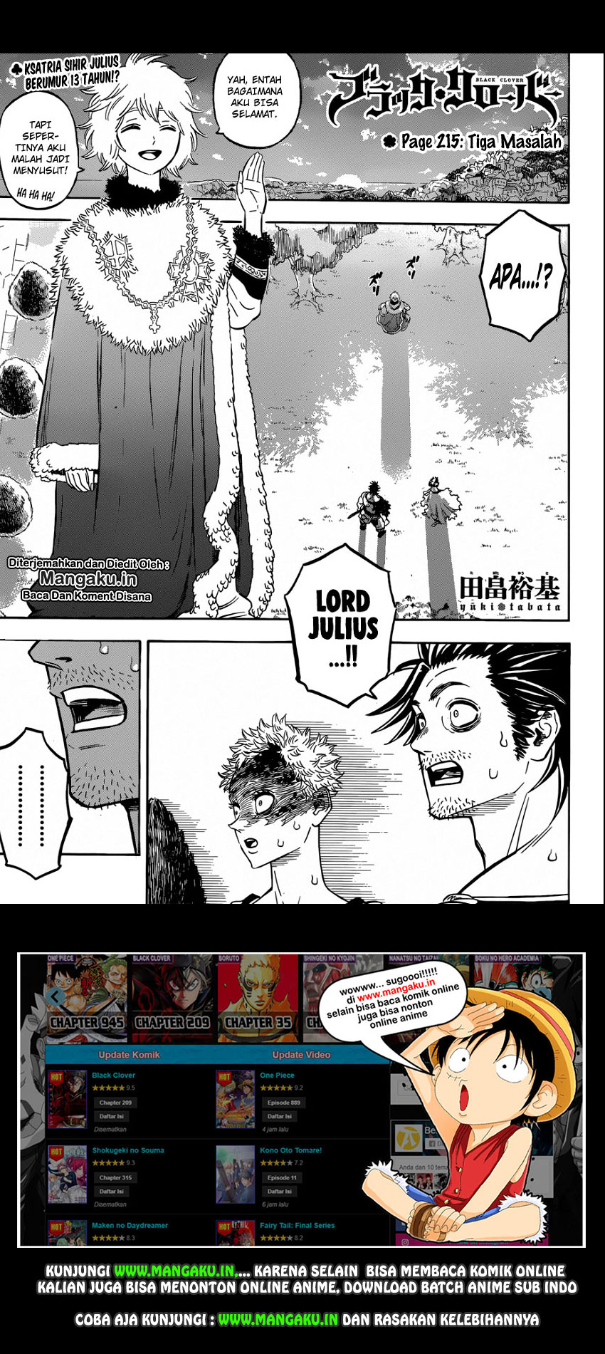 Read Black Clover Bahasa Indonesia ID Manga Online
