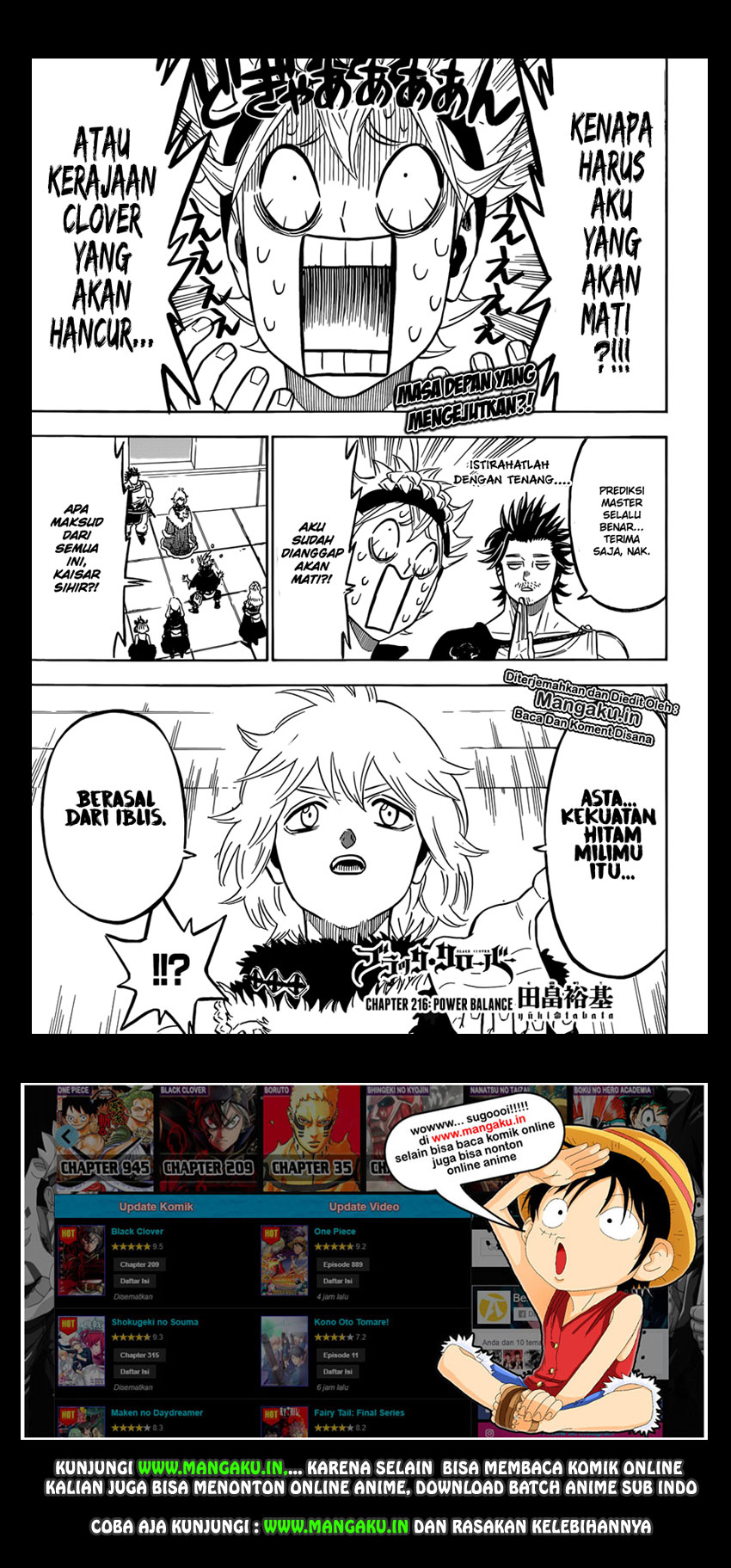 Read Black Clover Bahasa Indonesia ID Manga Online