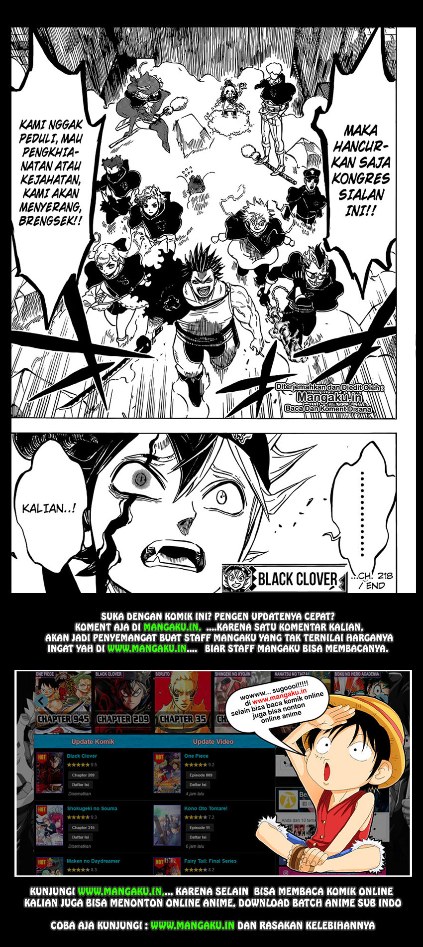 Read Black Clover Bahasa Indonesia ID Manga Online