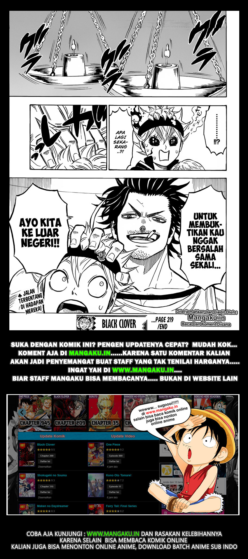 Read Black Clover Bahasa Indonesia ID Manga Online