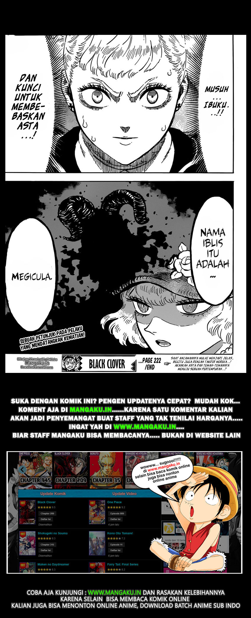 Read Black Clover Bahasa Indonesia ID Manga Online