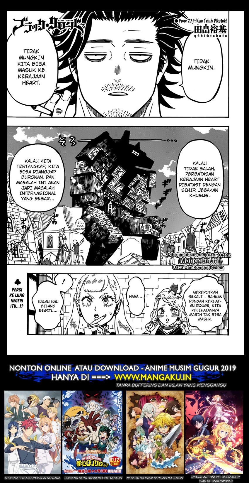 Read Black Clover Bahasa Indonesia ID Manga Online