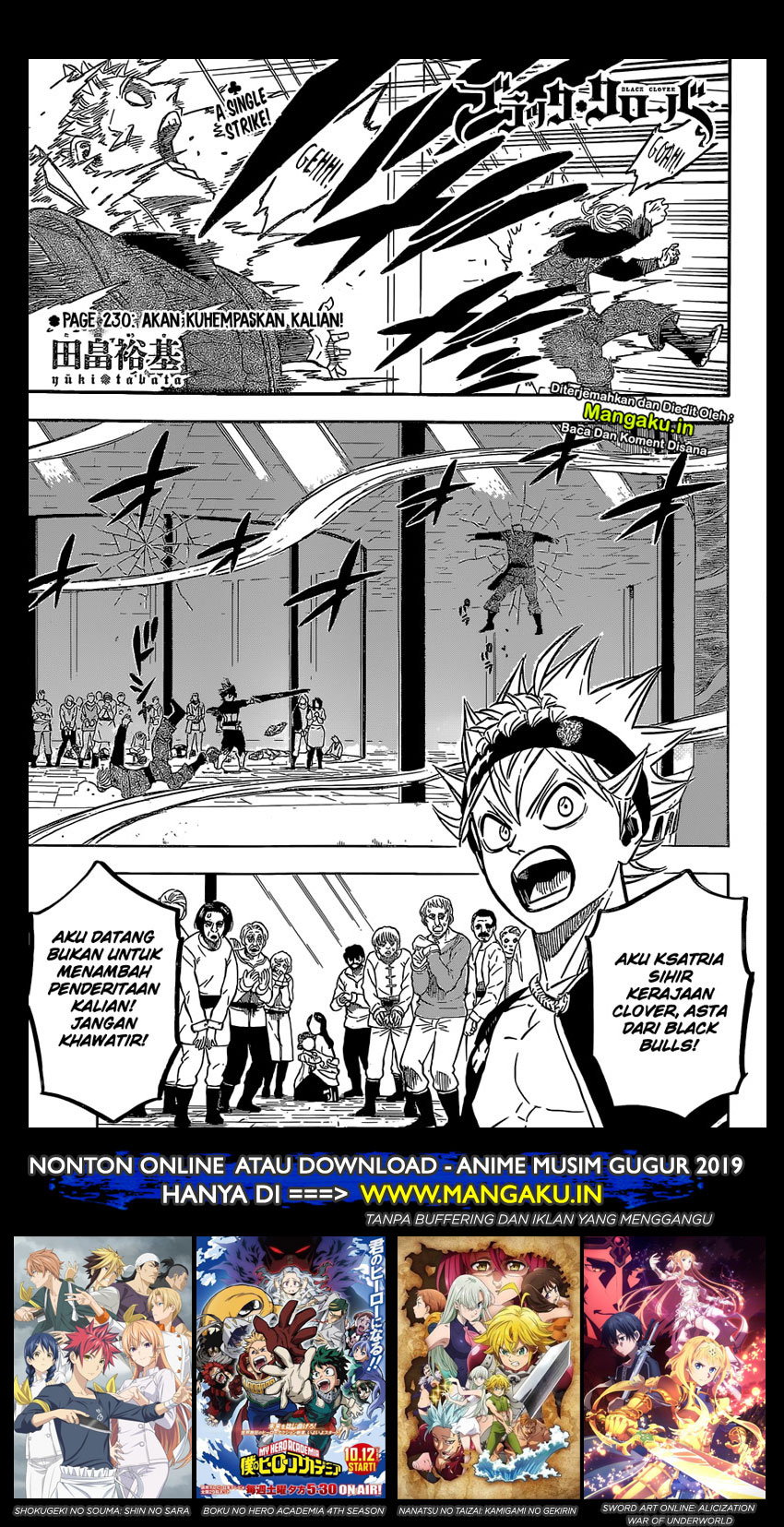 Read Black Clover Bahasa Indonesia ID Manga Online