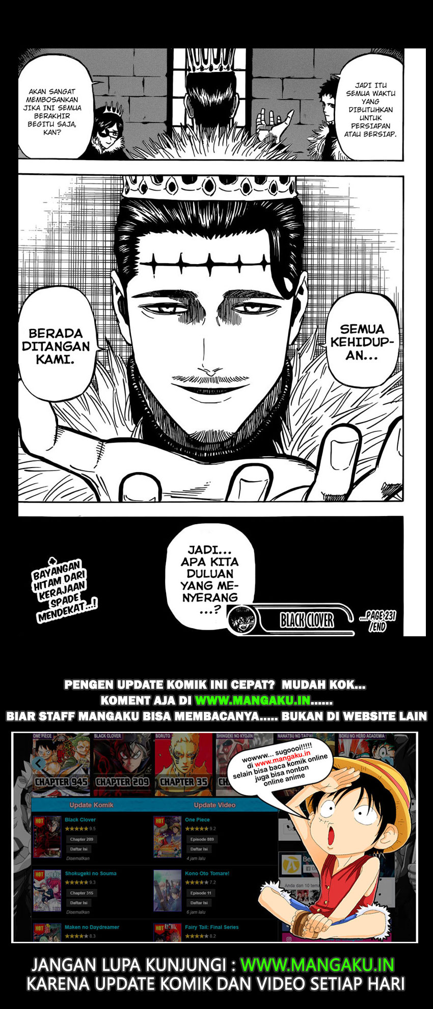 Read Black Clover Bahasa Indonesia ID Manga Online