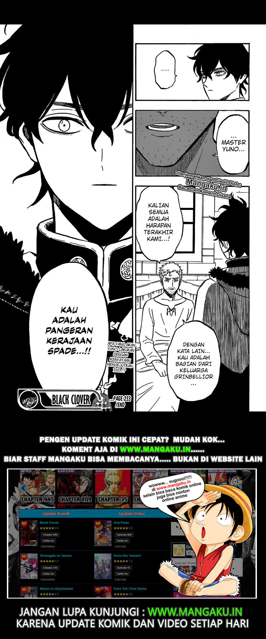 Read Black Clover Bahasa Indonesia ID Manga Online