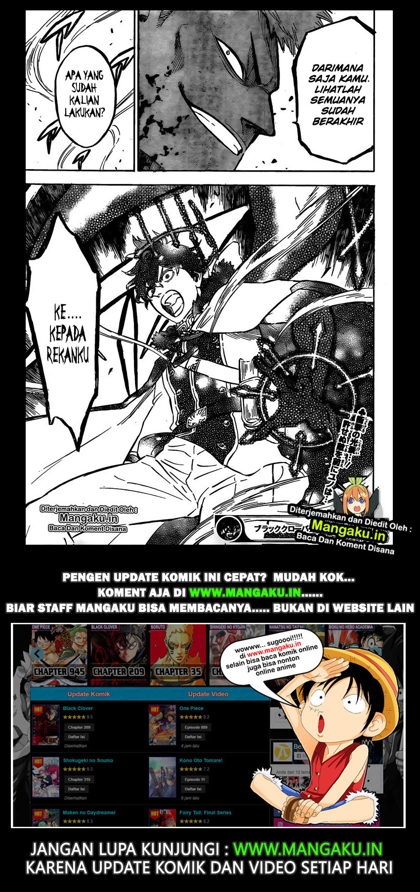 Read Black Clover Bahasa Indonesia ID Manga Online
