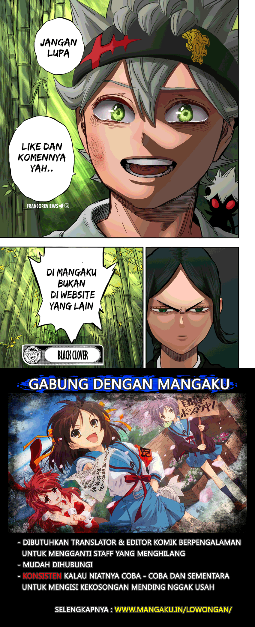 Read Black Clover Bahasa Indonesia ID Manga Online