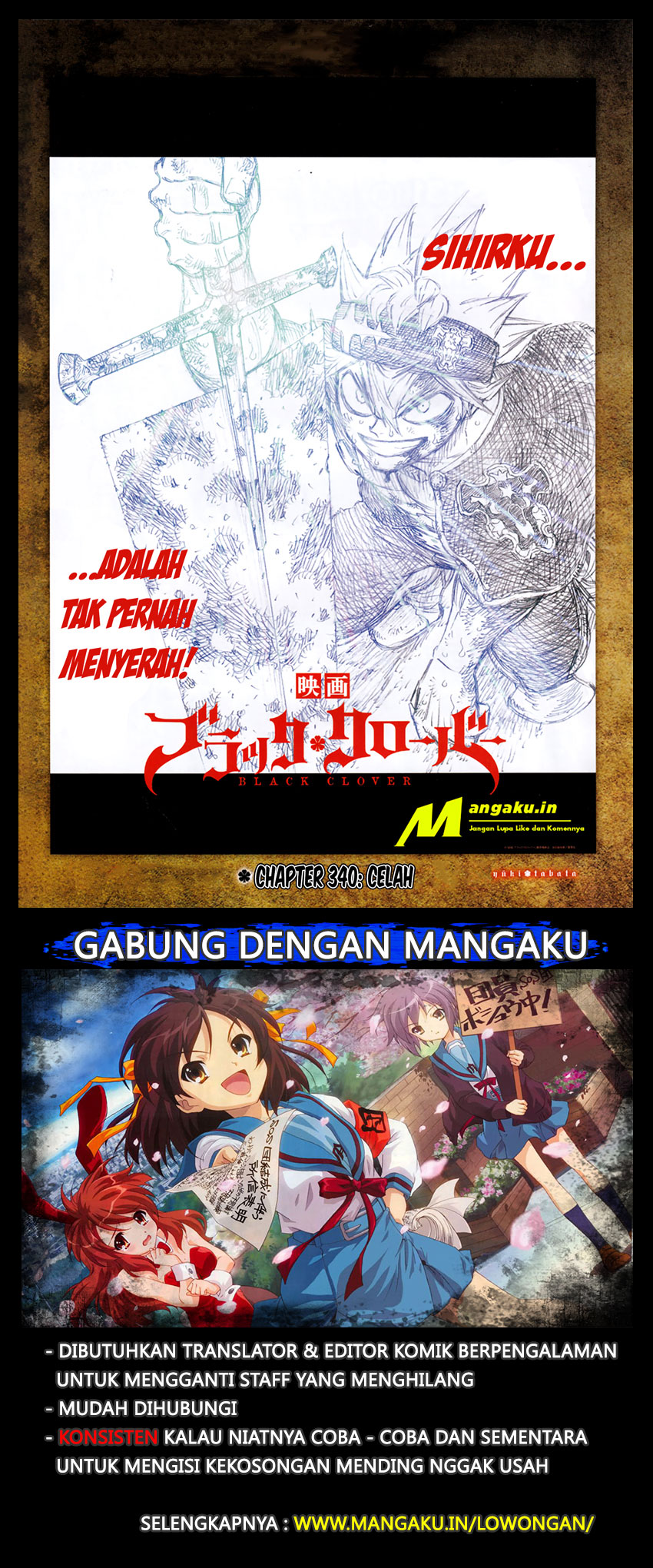 Read Black Clover Bahasa Indonesia ID Manga Online