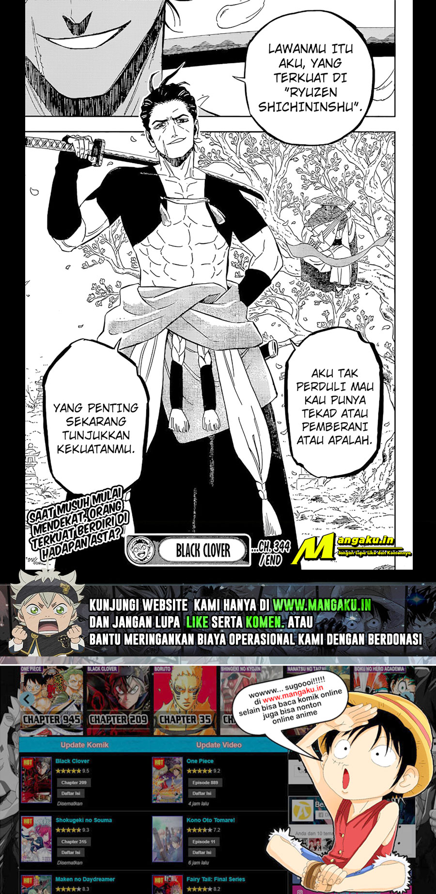Read Black Clover Bahasa Indonesia ID Manga Online