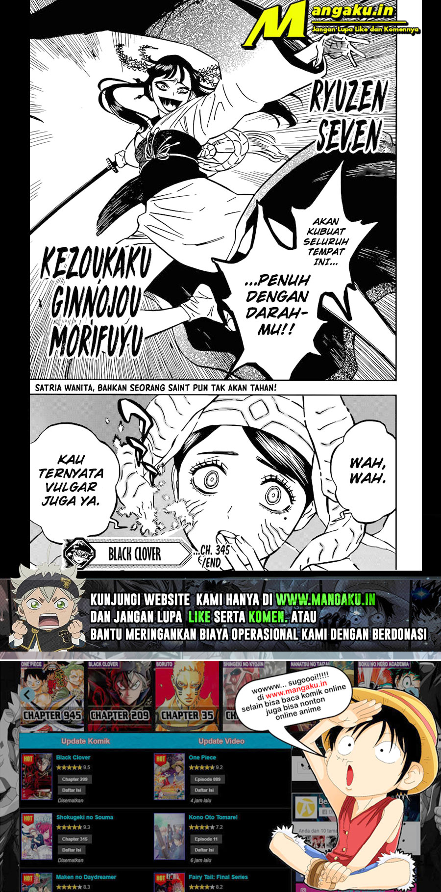 Read Black Clover Bahasa Indonesia ID Manga Online