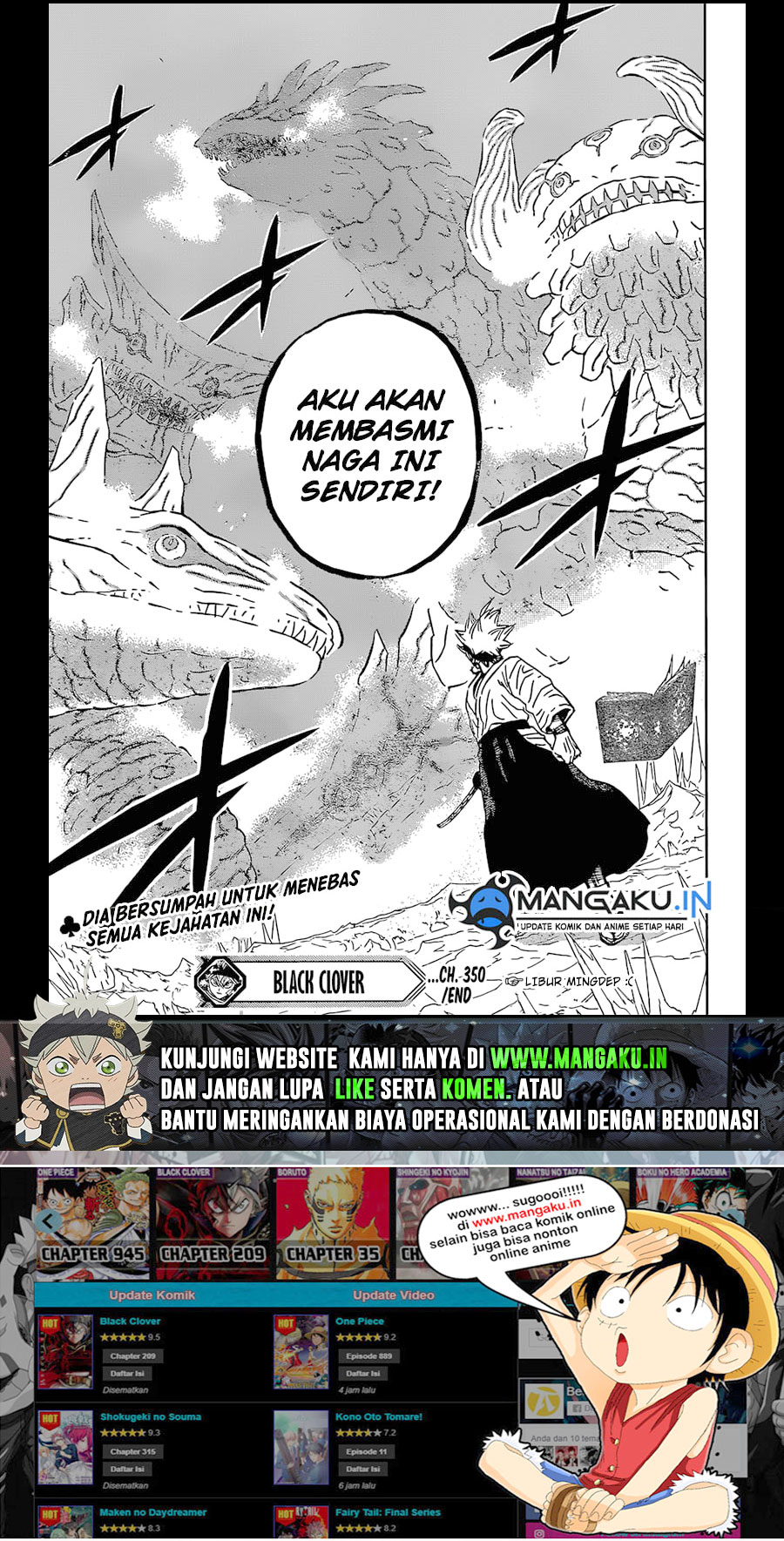 Read Black Clover Bahasa Indonesia ID Manga Online