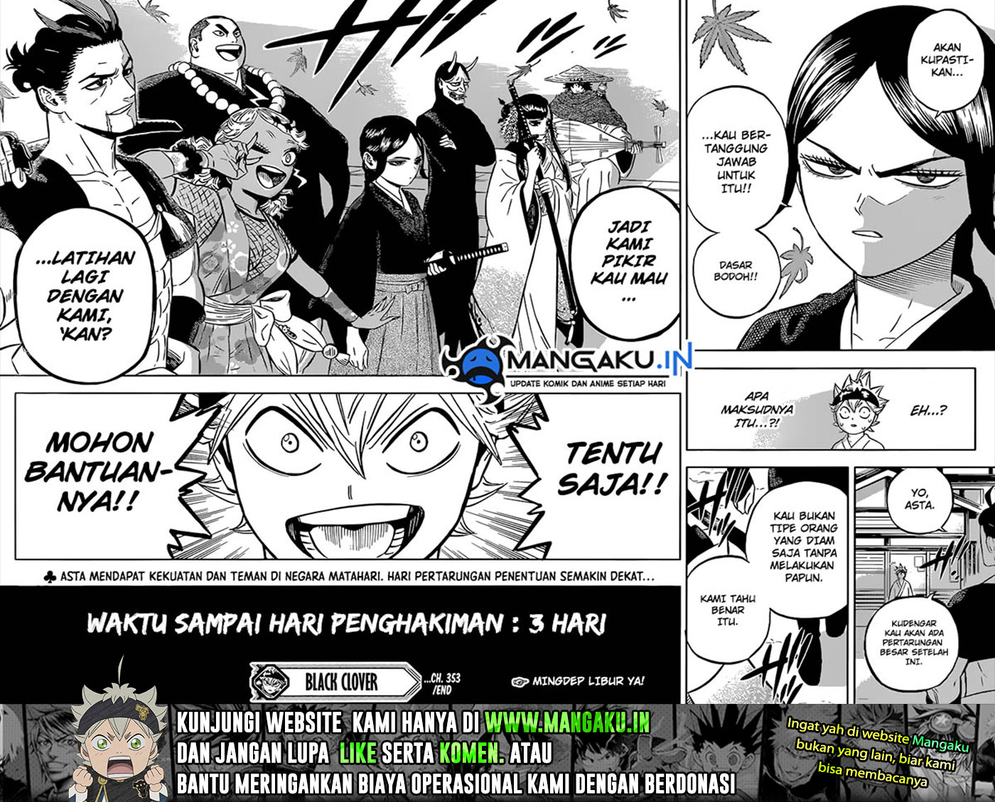 Read Black Clover Bahasa Indonesia ID Manga Online