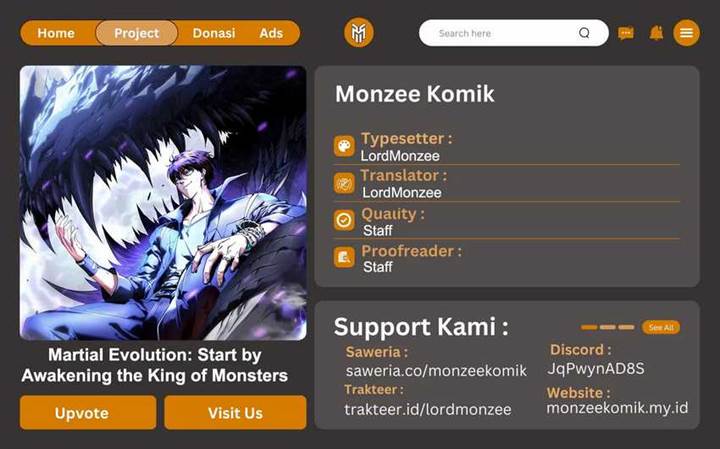 Read Martial Evolution Start by Awakening the King of Monsters ID Manga Online