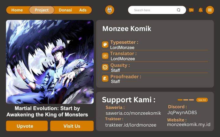 Read Martial Evolution Start by Awakening the King of Monsters ID Manga Online