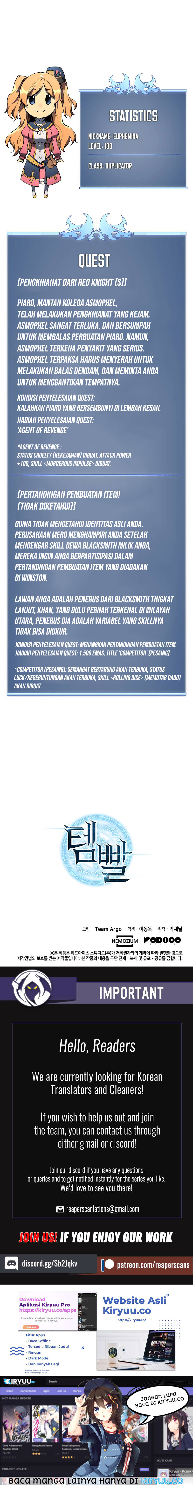 Read Overgeared ID Manga Online