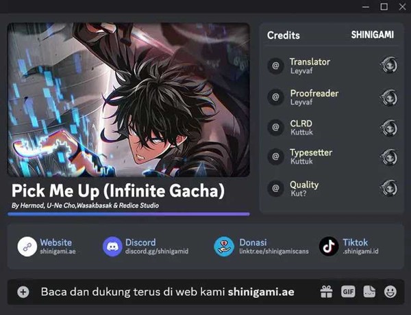 Read Pick Me Up Infinite Gacha Bahasa Indonesia ID Manga Online