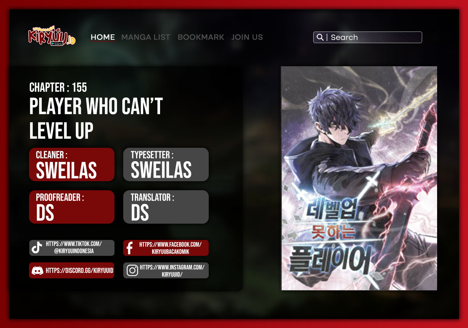 Read Player Who Can’t Level Up ID Manga Online