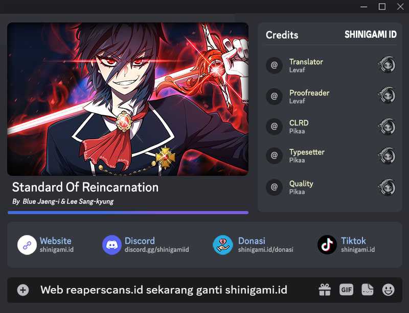 Read Standard of Reincarnation ID Manga Online