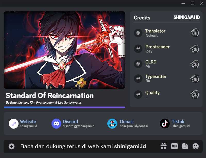 Read Standard of Reincarnation ID Manga Online