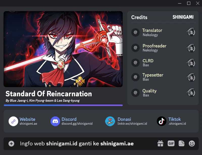 Read Standard of Reincarnation ID Manga Online