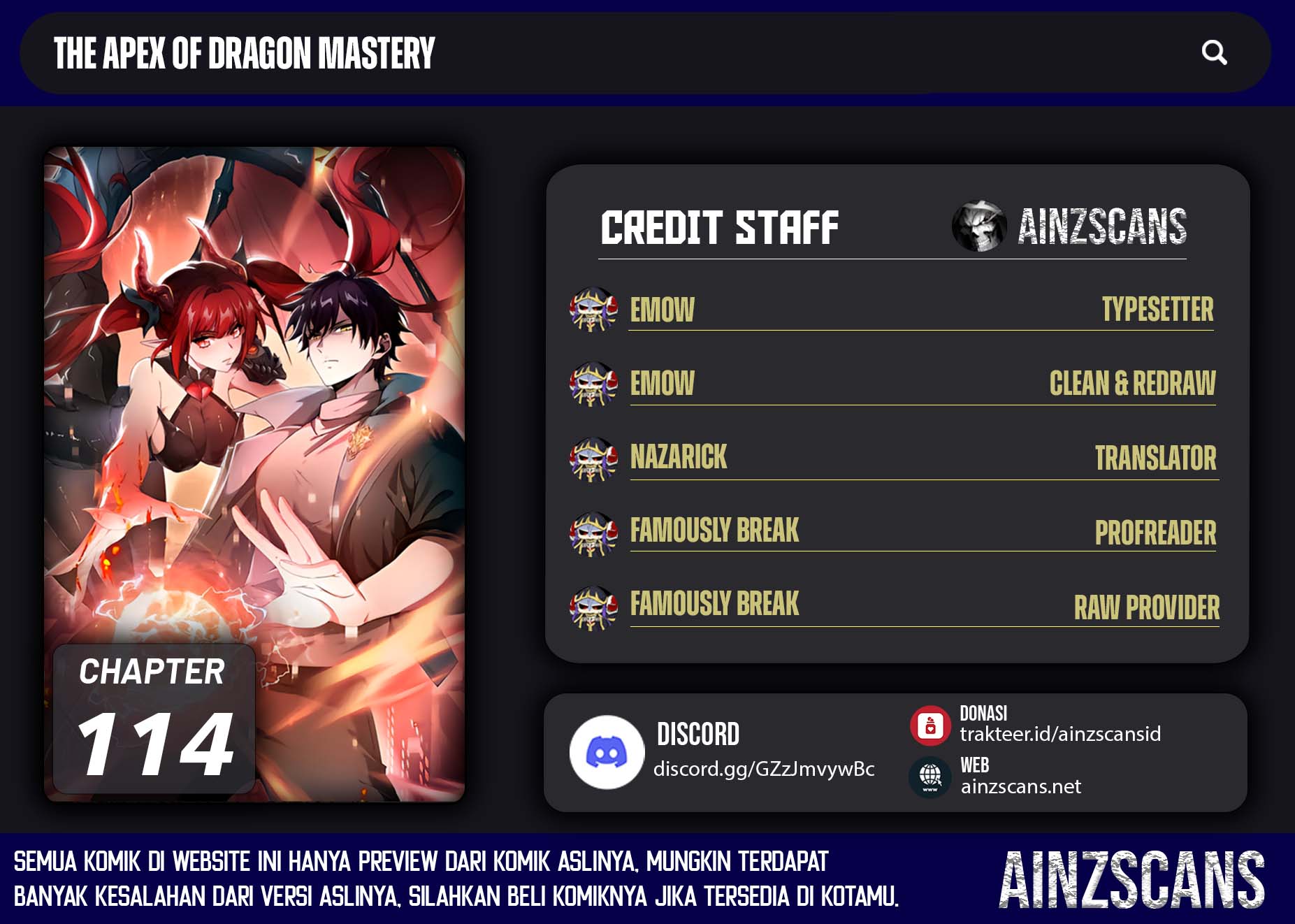 Read The Apex of Dragon Mastery Bahasa Indonesia ID Manga Online