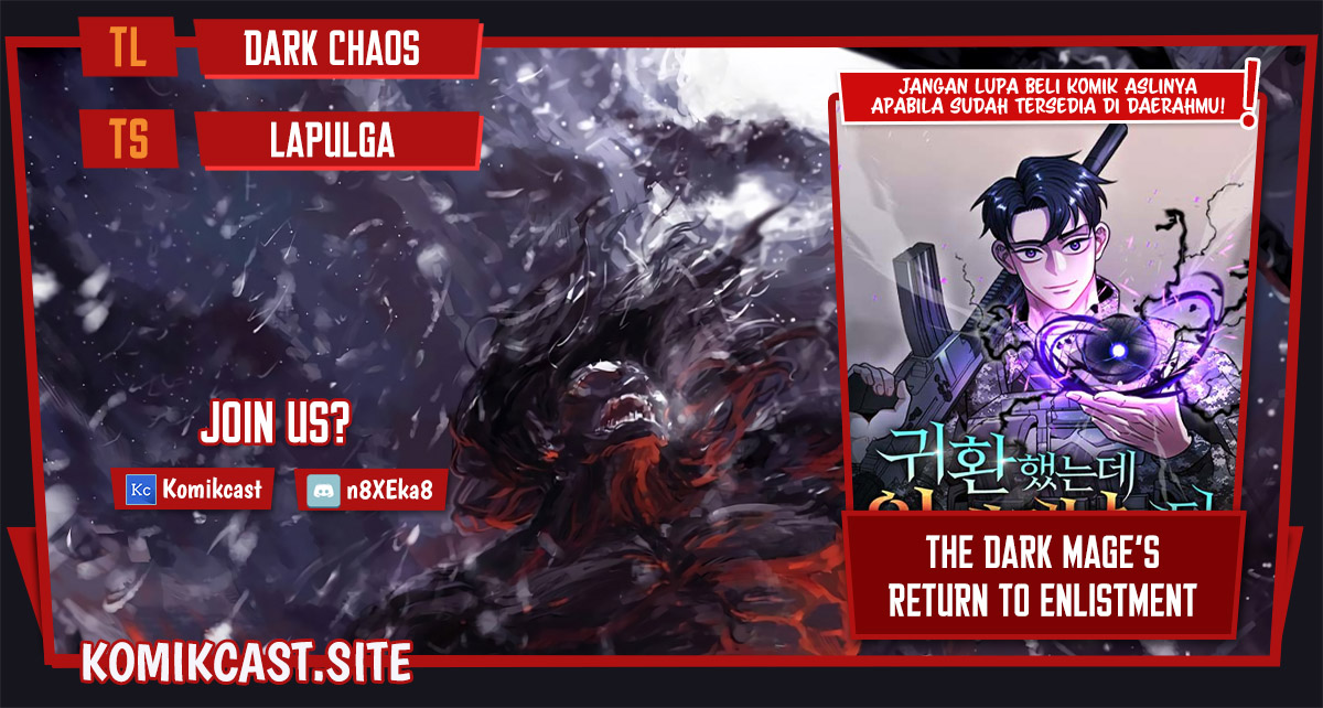 Read The Dark Mage’s Return to Enlistment Bahasa Indonesia ID Manga Online