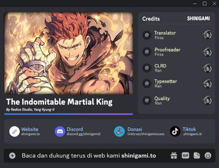 Read The Indomitable Martial King ID Manga Online