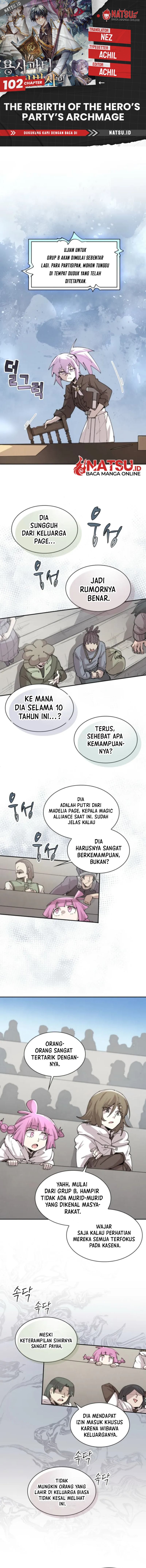 Read The Rebirth of the Hero’s Party’s Archmage Bahasa Indonesia ID Manga Online