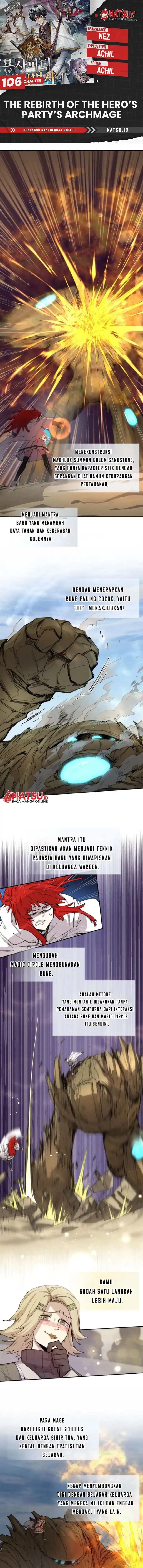 Read The Rebirth of the Hero’s Party’s Archmage Bahasa Indonesia ID Manga Online
