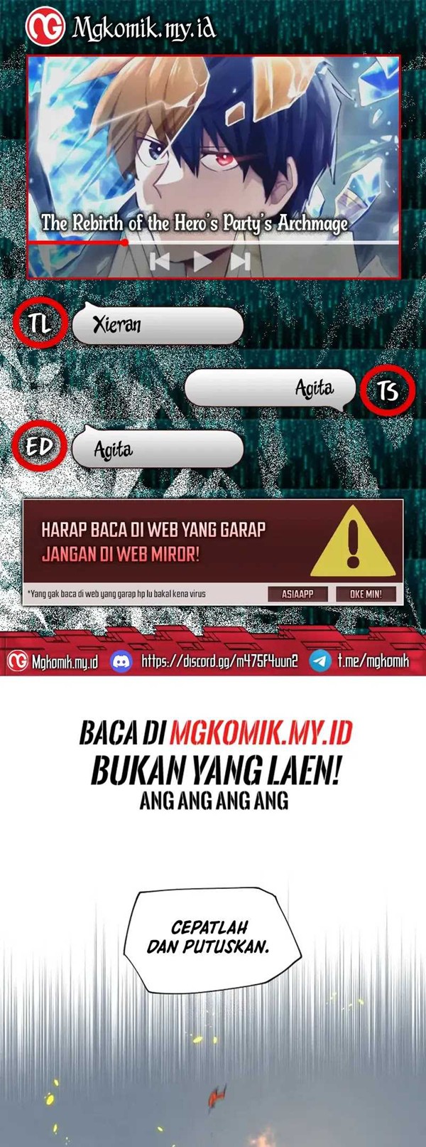 Read The Rebirth of the Hero’s Party’s Archmage Bahasa Indonesia ID Manga Online