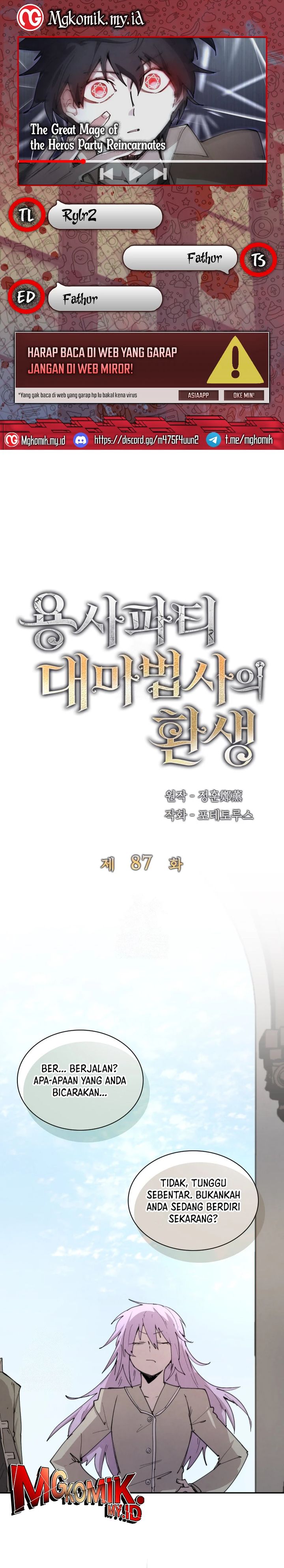 Read The Rebirth of the Hero’s Party’s Archmage Bahasa Indonesia ID Manga Online