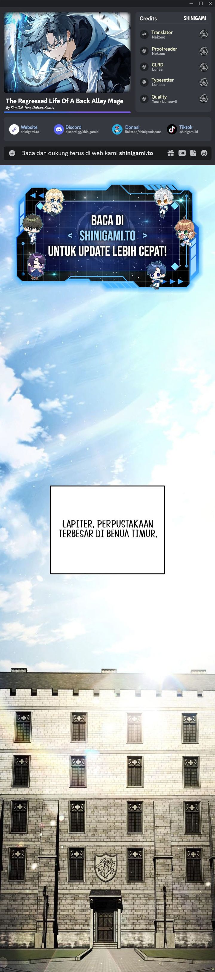 Read The Regressed Life Of A Back Alley Mage Bahasa Indonesia ID Manga Online