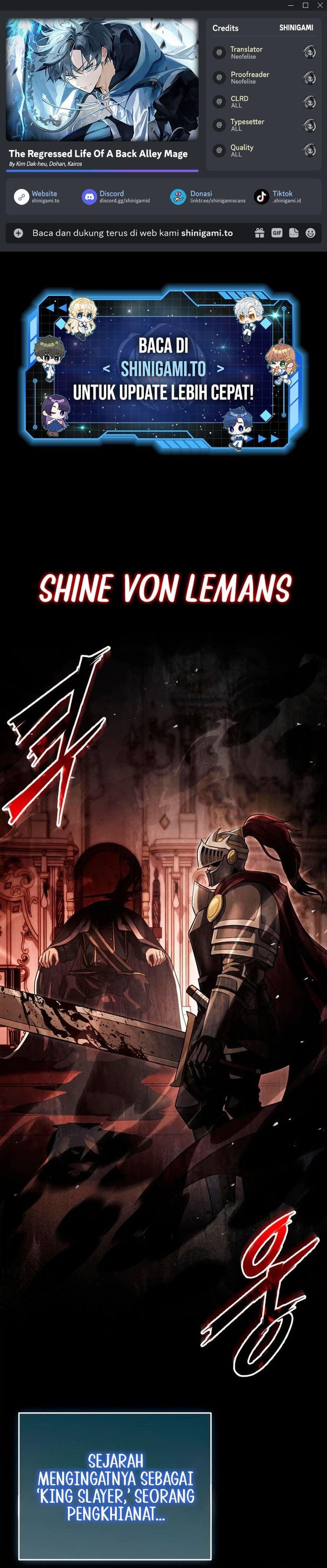 Read The Regressed Life Of A Back Alley Mage Bahasa Indonesia ID Manga Online